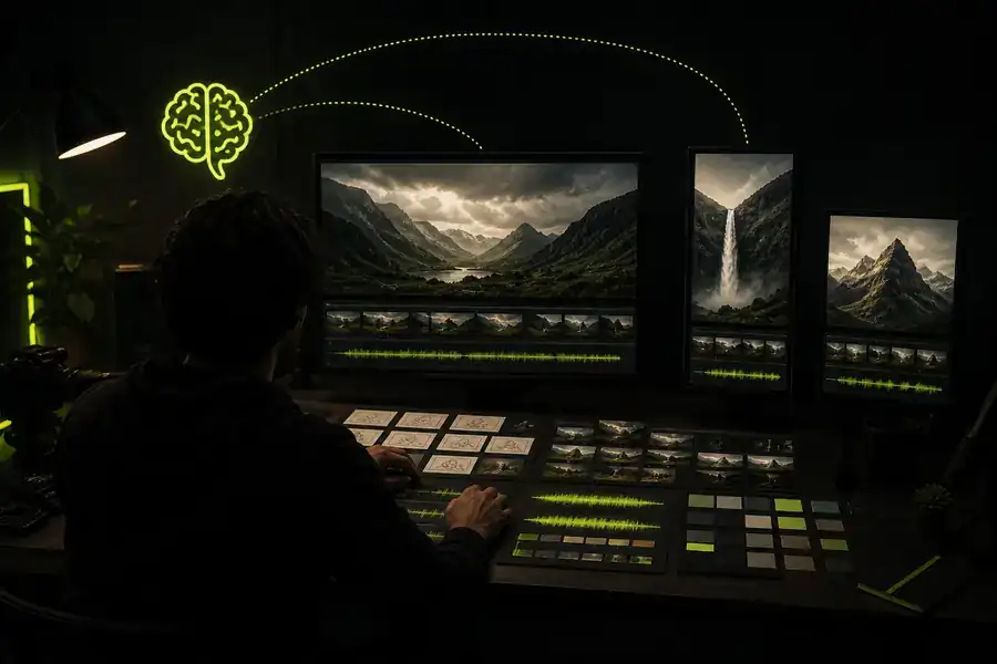 Veed AI YouTube動画ワークフローの例